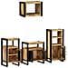Set di mobili per il bagno 4 pcs Legno di mango massello - Foto miniatura 3