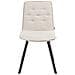 Set Di 2 Sedie Da Pranzo Carver Tessuto Beige - Foto miniatura 4