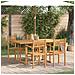 Set da Pranzo per Giardino 5 pcs Marrone Legno massello di teak - Foto miniatura 2