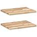 Mensole da Parete 2 pz 60x30x2 cm Legno Acacia Non Trattato - Foto miniatura 1