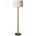 Lampada Da Pavimento Belessa Lino Beige Chiaro - Foto miniatura 2