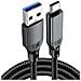 Cavo Usb 3.2 Type-c: Trasferimento Dati Ad Alta Velocità 10gbps E Ricarica Rapida 60w Black 3 M - Foto miniatura 4