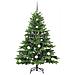 Albero di Natale artificiale con 150 LED Verde 150 cm PE e PVC - Foto miniatura 4