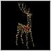Renna 3D con 250 LED Bianco caldo 180 cm Rattan - Foto miniatura 2