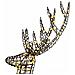 Renna 3D con 250 LED Bianco caldo 180 cm Rattan - Foto miniatura 5