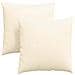 Cuscini da Divano 2 pcs Crema 80 x 80 cm Tessuto in Cords - Foto miniatura 1