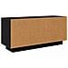 Mobile TV Rovere Nero 102 x 35 x 45 cm Legno multistrato - Foto miniatura 8