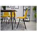 Sedia OSAKA gambe nere senape per soggiorno x2 - Foto miniatura 10