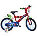 Sch Pj Mask 16'' Power Up - Bicicletta Per Bambini (5-7 Anni), Ruote 16'', Telaio Acciaio, Con Accessori - Colore Rosso & Blu - Foto miniatura 1