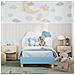 Struttura letto bambini con testata Blu 80 x 160 cm PU - Foto miniatura 3