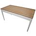 Tavolo Vkh572-bianco-legno-180x60x80 Cm - Foto miniatura 4