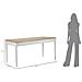 Tavolo Vkh572-bianco-legno-180x60x80 Cm - Foto miniatura 8