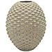 Vaso Pepipas Ball Grande In Ceramica Grigia Con Accenti Oro - Foto miniatura 1