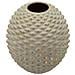 Vaso Pepipas Ball Grande In Ceramica Grigia Con Accenti Oro - Foto miniatura 2