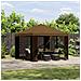 Gazebo 3 x 3 m Tortora Poliestere e Acciaio 190 gsm - Foto miniatura 2