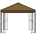 Gazebo 3 x 3 m Tortora Poliestere e Acciaio 190 gsm - Foto miniatura 4