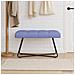 Panchina con bottoni imbottiti Blu jeans 80 x 40 x 46 cm - Foto miniatura 4