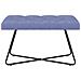 Panchina con bottoni imbottiti Blu jeans 80 x 40 x 46 cm - Foto miniatura 5