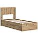Struttura del letto con stoccaggio e testata Artisan Oak - Foto miniatura 2