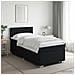Letto box spring con materasso Nero 80 x 200 cm Tessuto - Foto miniatura 7