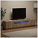 Mobile TV LED a 5 pezzi Rovere Sonoma Legno ingegnerizzato - Foto miniatura 2