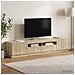 Mobile TV LED a 5 pezzi Rovere Sonoma Legno ingegnerizzato - Foto miniatura 3