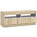 Mobile TV LED a 5 pezzi Rovere Sonoma Legno ingegnerizzato - Foto miniatura 7