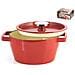 Cocotte 2 Maniglie con Coperchio ad Induzione 20 cm Rosso - Foto miniatura 1