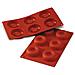 Stampo Savarin 6 Cavit? 7cm Classic Terracotta Silicone - Foto miniatura 4
