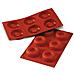 Stampo Savarin 6 Cavit? 7cm Classic Terracotta Silicone - Foto miniatura 1