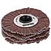 Spazzola Flessibile Circolare Mm 15 Levigatrice Spazzolatrice Rullo Satinatrice Rusticatrice - Foto miniatura 1
