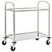Carrello da Cucina a 2 Livelli 95x45x83,5 cm in Acciaio Inox - Foto miniatura 1