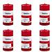 Candele Profumate Rigate 6 Pz 120x58 Mm Melograno - Foto miniatura 1