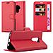 Custodia Compatibile Con Samsung Galaxy S9 Plus In Rosso Carminio - Coperchio Protettiva Con Chiusura Magnetica, Funzione Stand E Tasca Per Le Carte - Foto miniatura 1