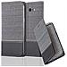 Custodia Compatibile Con Samsung Galaxy J7 2017 (us Version) In Grigio Nero - Coperchio Protettiva Con Chiusura Magnetica, Funzione Stand E Tasca Per Le Carte - Foto miniatura 1