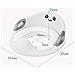 Riduttore Wc Per Bambini- Sedile Da Toilette -toilette Bambini Da Bambina - Sedile Da Vasino Con Paraspruzzi / poggiatesta / schienale Design A Fumetti -toilette Ovale E Rotonda - Foto miniatura 3