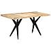 Tavolo Da Pranzo 160x80x76 Cm In Legno Massello Di Mango Grezzo - Foto miniatura 1