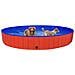 Piscina per Cani Pieghevole Rossa 300x40 cm in PVC - Foto miniatura 2