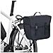 Borsa Singola Bicicletta Impermeabile per Portapacchi 21 L Nero - Foto miniatura 3