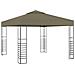 Gazebo con Luci LED a Stringa 3x3 m Grigio Talpa - Foto miniatura 2