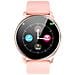 Smartwatch Quadrante Rotondo Cinturino In Silicone Rosa - Foto miniatura 2