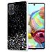 Custodia Compatibile Con Samsung Galaxy A71 4g In Nero Con Glitter - Coperchio Protettivo In Silicone Tpu Flessibile Con Glitter Scintillanti - Foto miniatura 1