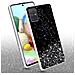 Custodia Compatibile Con Samsung Galaxy A71 4g In Nero Con Glitter - Coperchio Protettivo In Silicone Tpu Flessibile Con Glitter Scintillanti - Foto miniatura 2