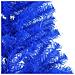 Albero Di Natale Artificiale A Metà Con Supporto Blu 180 Cm Pvc - Foto miniatura 2