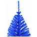 Albero Di Natale Artificiale A Metà Con Supporto Blu 180 Cm Pvc - Foto miniatura 3