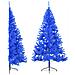 Albero Di Natale Artificiale A Metà Con Supporto Blu 180 Cm Pvc - Foto miniatura 1