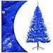 Albero Di Natale Artificiale A Metà Con Supporto Blu 180 Cm Pvc - Foto miniatura 8
