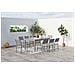 Tavolo Da Giardino Allungabile Con 2 Poltrone E 6 Sedie In Alluminio Mezzane - Foto miniatura 2