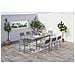 Tavolo Da Giardino Allungabile Con 2 Poltrone E 6 Sedie In Alluminio Mezzane - Foto miniatura 4