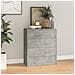 Credenza con 4 Cassetti 60x30,5x71 cm Grigio cemento - Foto miniatura 1